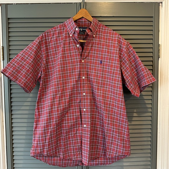 Ralph Lauren Plaid Oxford - Picture 1 of 4